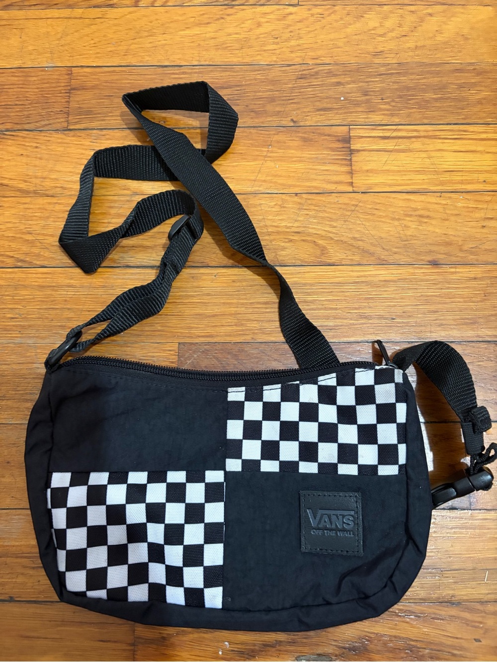 Vans Black and White Checkerboard Belt Bag